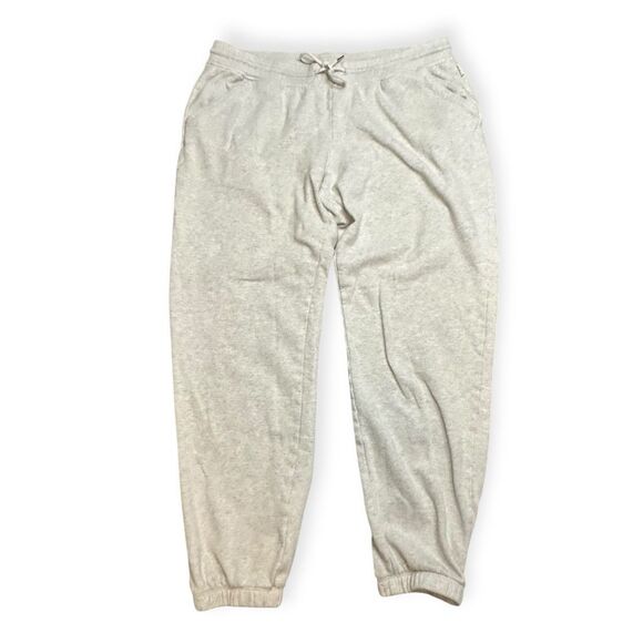 EDDIE BAUER Women’s Light Gray Drawstring Jogger Sweatpants Size Medium - Picture 1 of 5